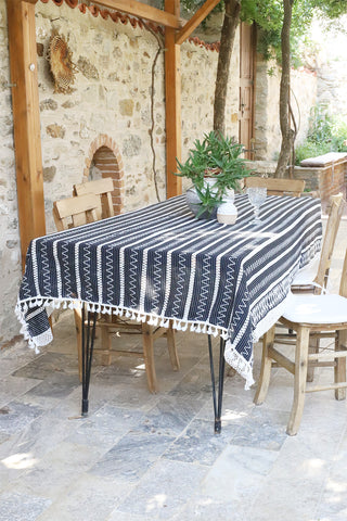 Cotton Knitted Lace Colorful Patterned Tablecloth