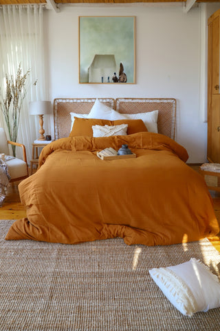 Soft Muslin Cotton Plain Color Duvet Cover