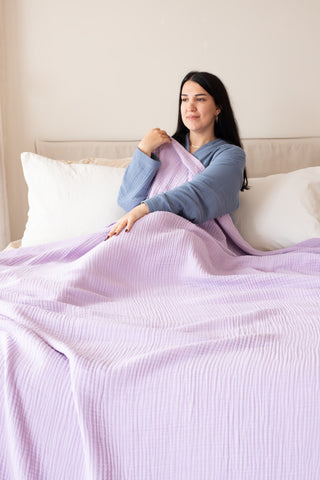 4 Layer Muslin Natural Cotton Bedspread