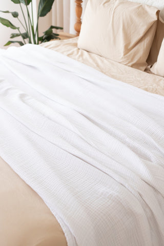 4 Layer Muslin Natural Cotton Bedspread