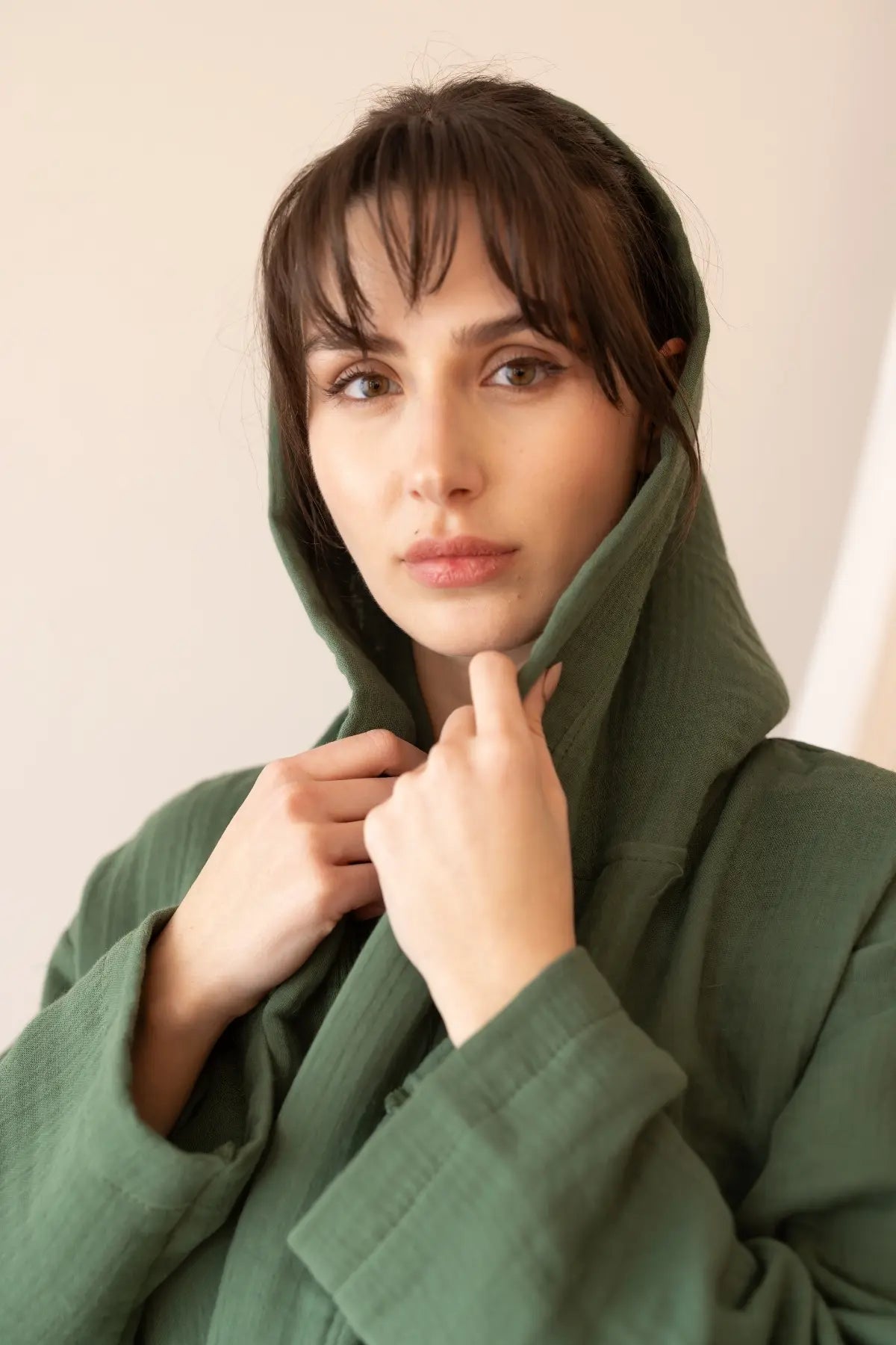 Airy layers that soften with time.