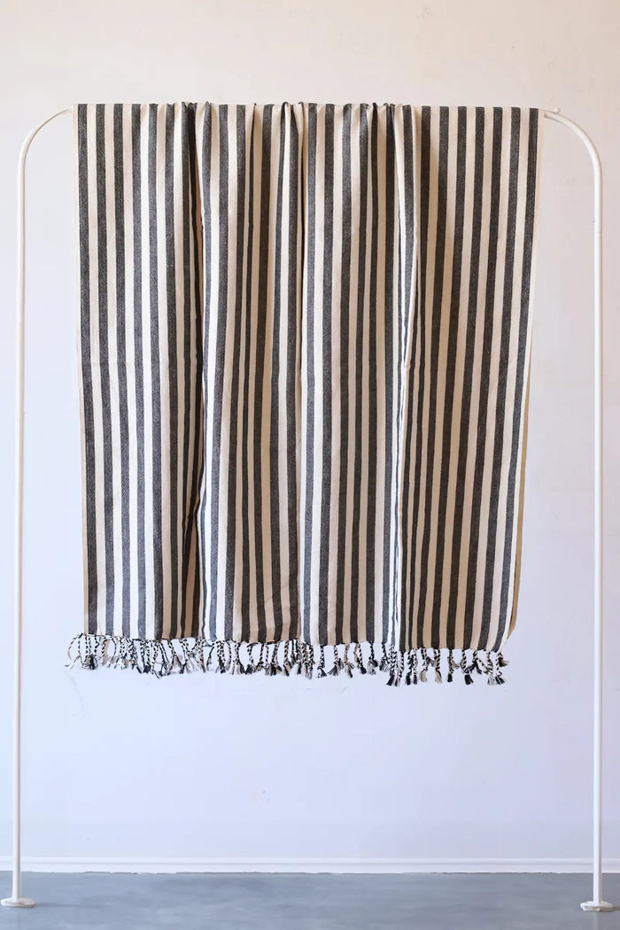 Classic Striped Turkish Cotton Peshtemal Towel - OEKO-TEX