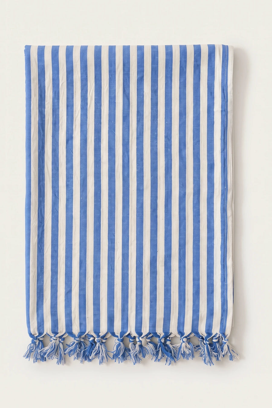 Classic Striped Turkish Cotton Peshtemal Towel - OEKO-TEX - Blue
