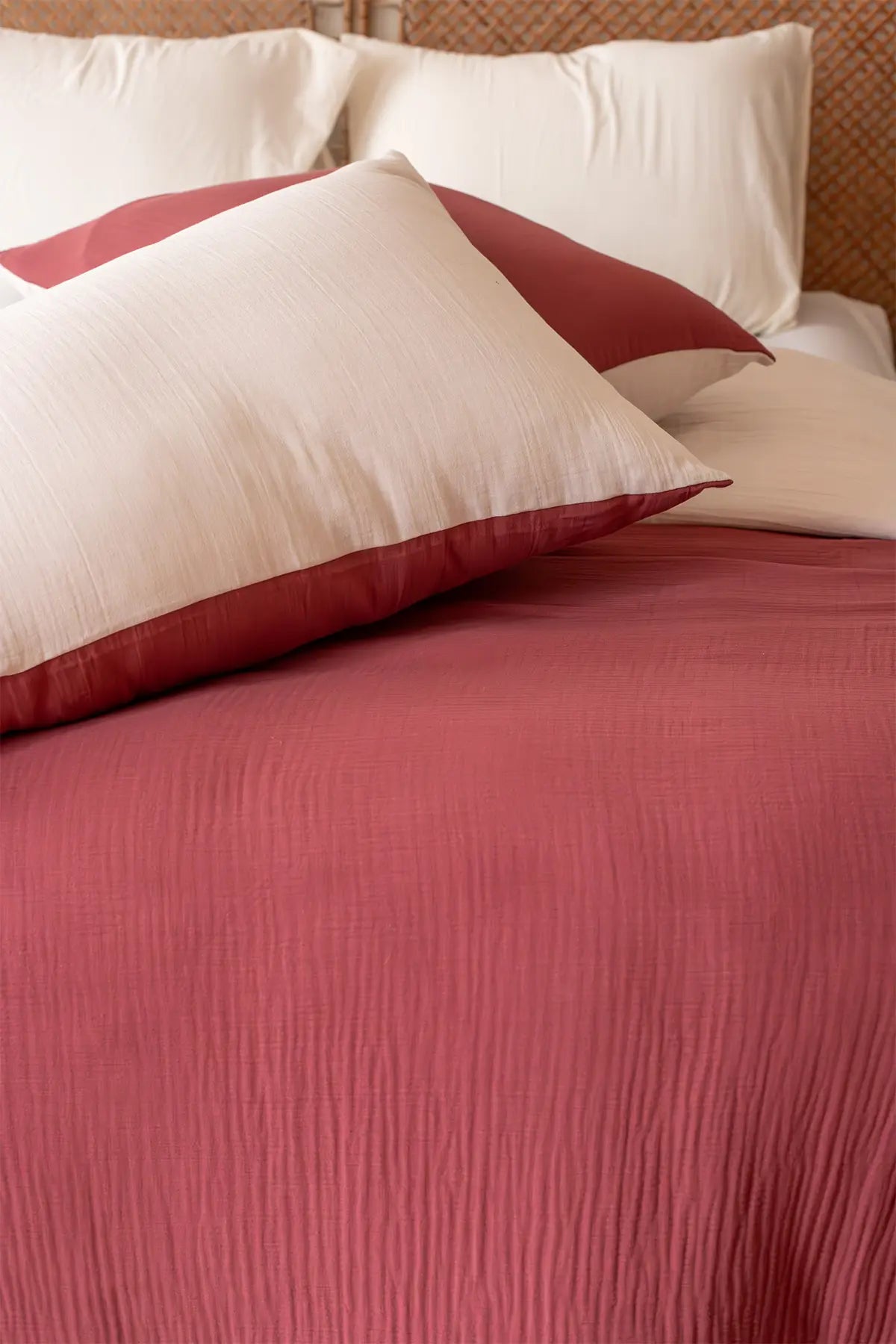 Airy layers that soften with time.