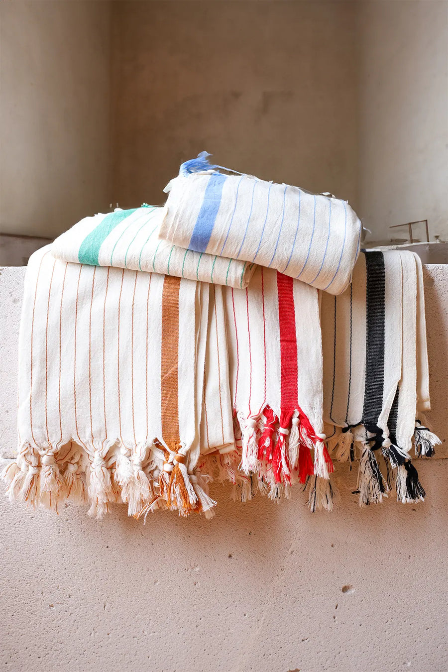 Luxury Striped Turkish Cotton Peshtemal Towel - OEKO-TEX