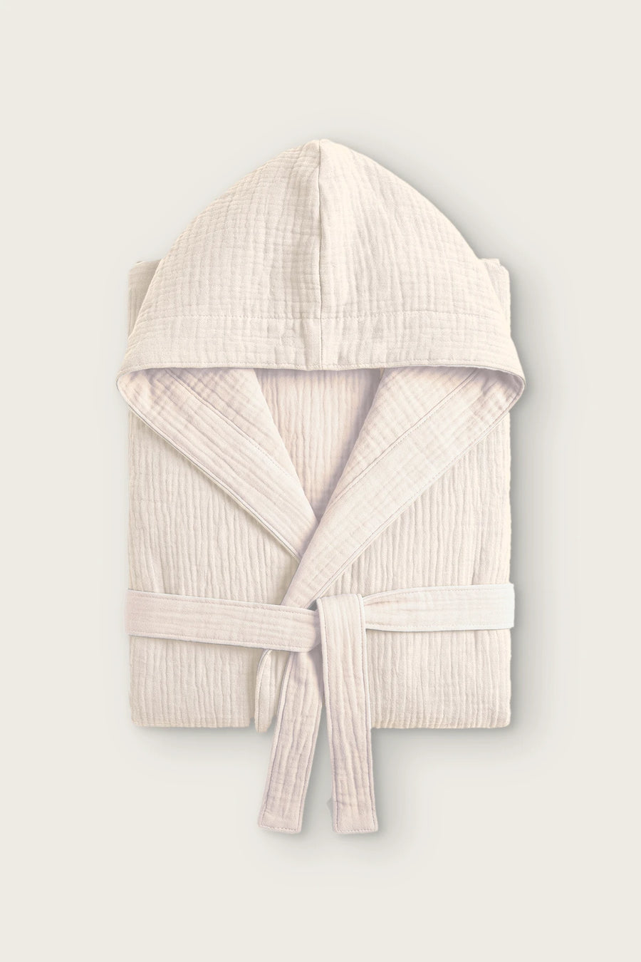 Handwoven Reversible 4-Layer Muslin Hooded Robe - OEKO-TEX
