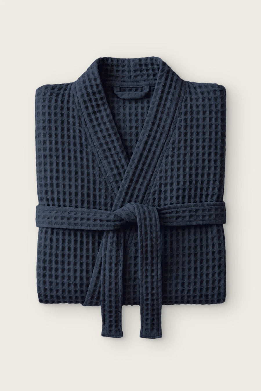 Handwoven Turkish Cotton Waffle Kimono Bathrobe - OEKO-TEX - Anthracite
