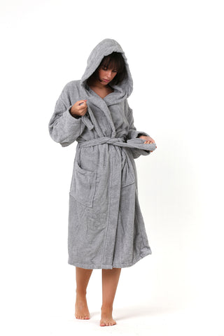 Natural Turkish Cotton Soft Terry Bathrobe