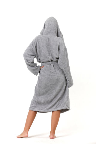 Natural Turkish Cotton Soft Terry Bathrobe