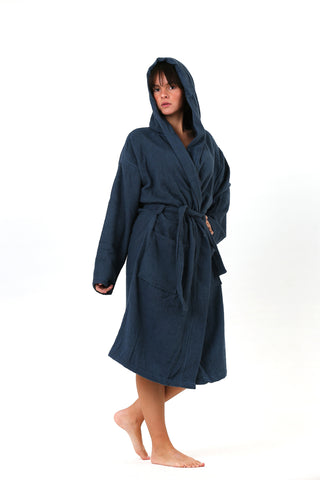 Natural Turkish Cotton Soft Terry Bathrobe