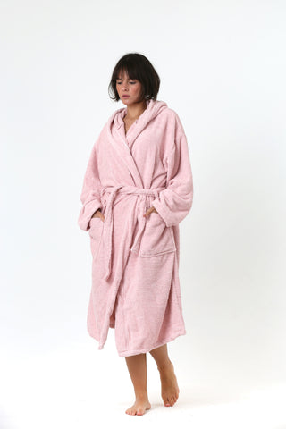 Natural Turkish Cotton Soft Terry Bathrobe