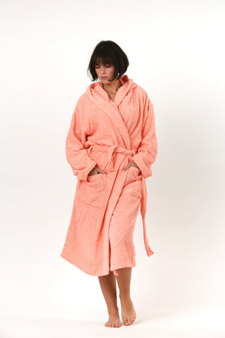 Natural Turkish Cotton Soft Terry Bathrobe