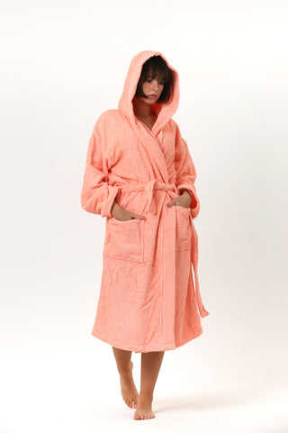 Natural Turkish Cotton Soft Terry Bathrobe