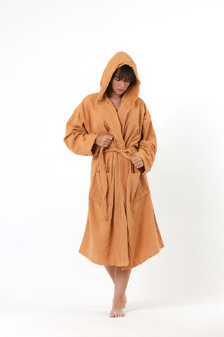 Natural Turkish Cotton Soft Terry Bathrobe