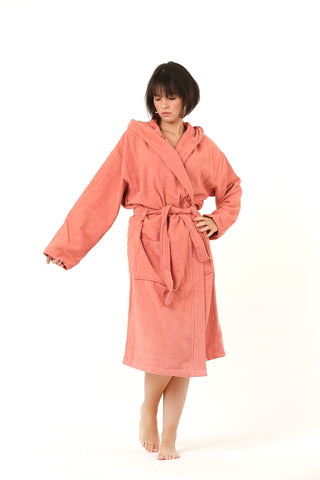 Natural Turkish Cotton Soft Terry Bathrobe