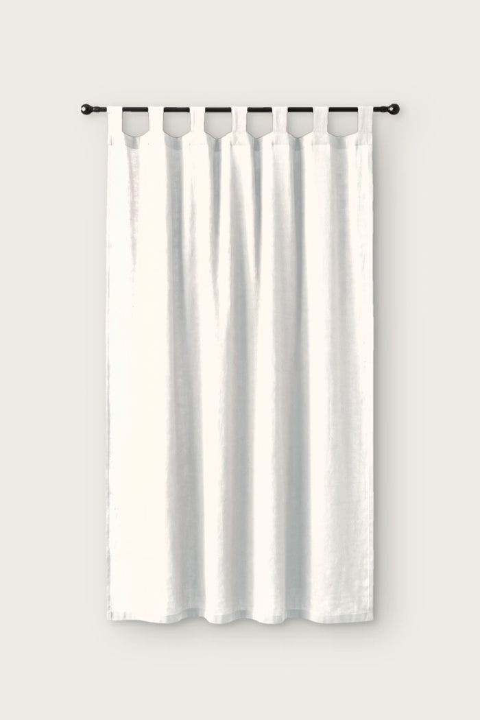 Handwoven Stonewashed Cotton Curtain Panel - OEKO-TEX