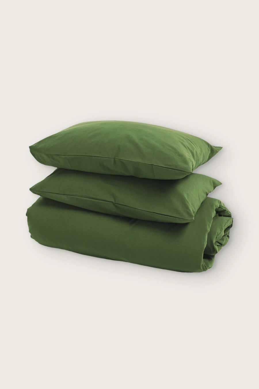 Stonewashed Turkish Cotton Duvet Cover - OEKO-TEX - Green