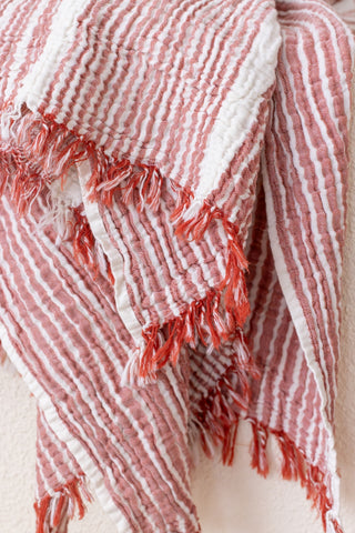 Turkish Cotton Striped Soft Peshtemal Towel