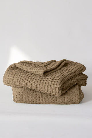 Waffle Weave Colorful Soft Cotton Towel Set