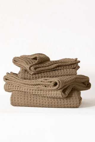 Waffle Weave Colorful Soft Cotton Towel Set