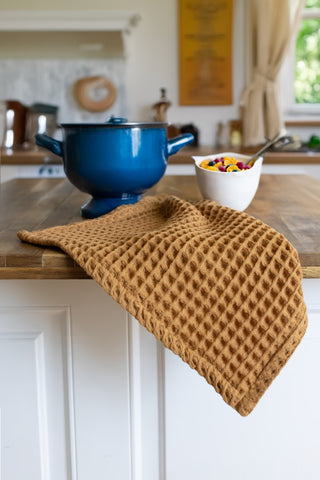 Waffle Weave Colorful Soft Cotton Towel Set