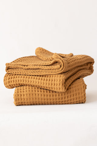 Waffle Weave Colorful Soft Cotton Towel Set