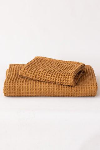 Waffle Weave Colorful Soft Cotton Towel Set