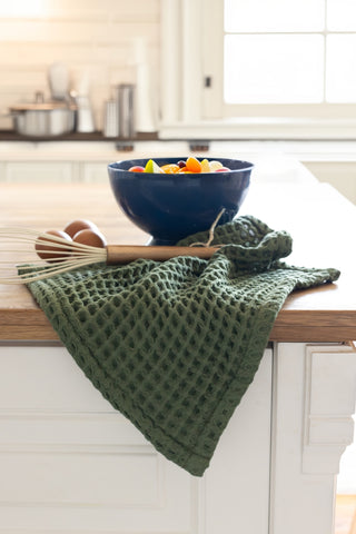 Waffle Weave Colorful Soft Cotton Towel Set