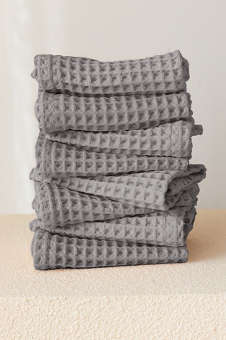 Waffle Weave Colorful Soft Cotton Towel Set