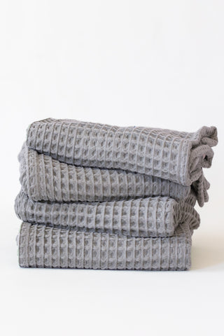 Waffle Weave Colorful Soft Cotton Towel Set