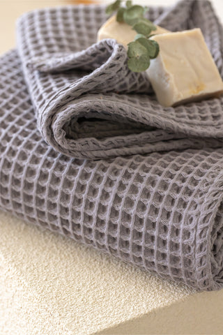 Waffle Weave Colorful Soft Cotton Towel Set