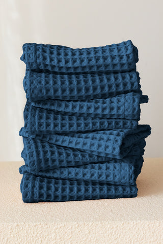 Waffle Weave Colorful Soft Cotton Towel Set