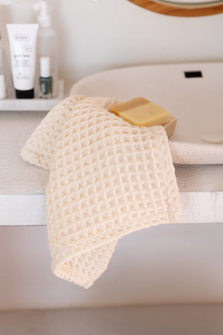 Waffle Weave Colorful Soft Cotton Towel Set