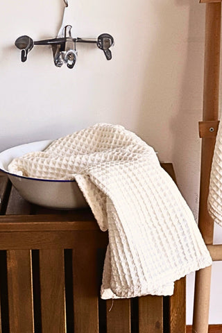 Waffle Weave Colorful Soft Cotton Towel Set