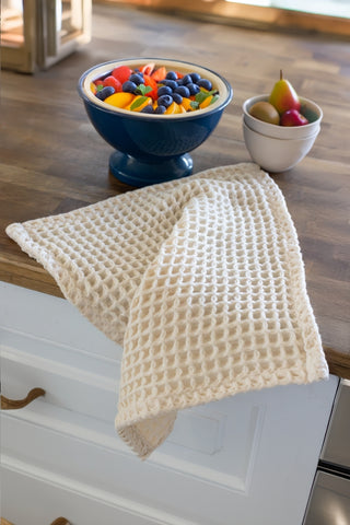 Waffle Weave Colorful Soft Cotton Towel Set