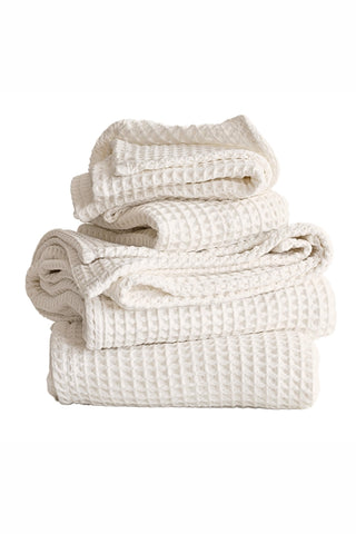 Waffle Weave Colorful Soft Cotton Towel Set