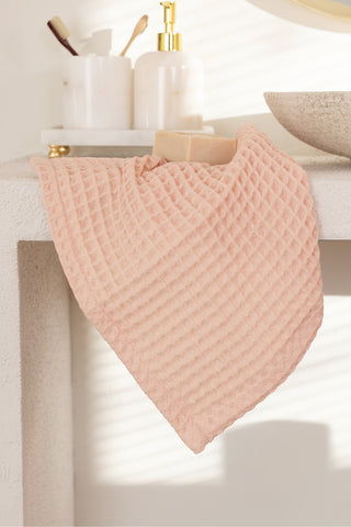 Waffle Weave Colorful Soft Cotton Towel Set