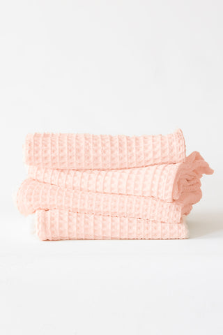 Waffle Weave Colorful Soft Cotton Towel Set