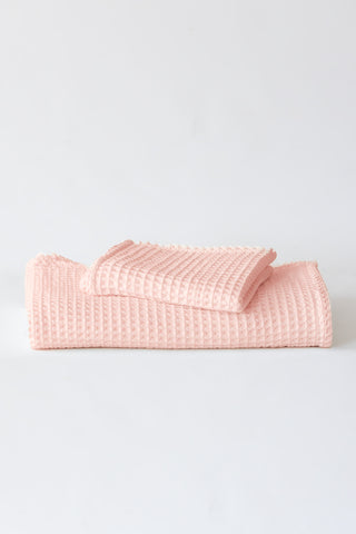 Waffle Weave Colorful Soft Cotton Towel Set