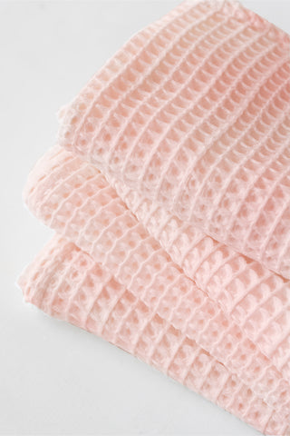 Waffle Weave Colorful Soft Cotton Towel Set