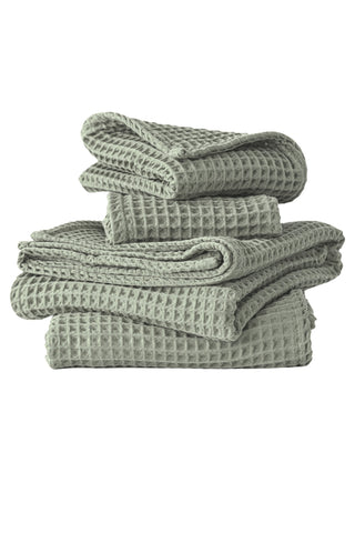 Waffle Weave Colorful Soft Cotton Towel Set