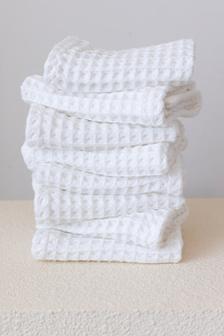 Waffle Weave Colorful Soft Cotton Towel Set