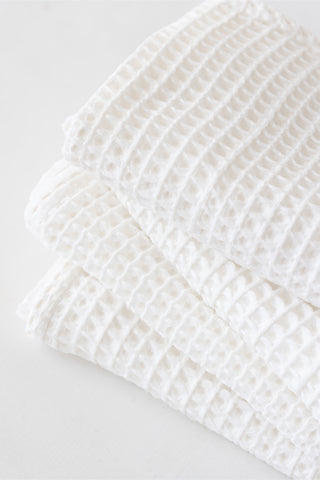 Waffle Weave Colorful Soft Cotton Towel Set