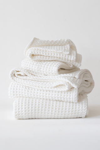 Waffle Weave Colorful Soft Cotton Towel Set