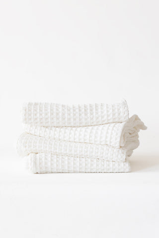 Waffle Weave Colorful Soft Cotton Towel Set