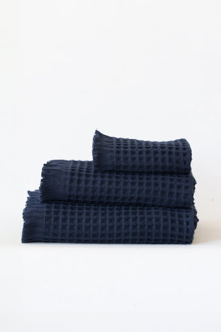 Waffle Weave Fringed Soft Towel Set