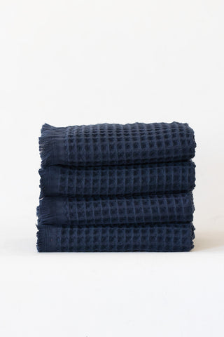 Waffle Weave Fringed Soft Towel Set