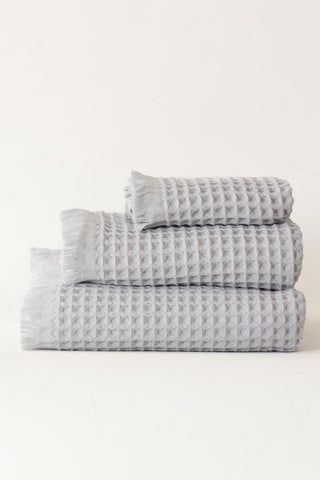 Waffle Weave Fringed Soft Towel Set