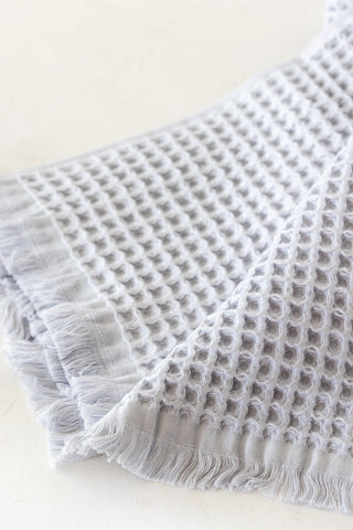 Waffle Weave Fringed Soft Towel Set