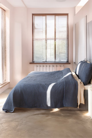 Waffle Weave Natural Cotton Soft Bedspread